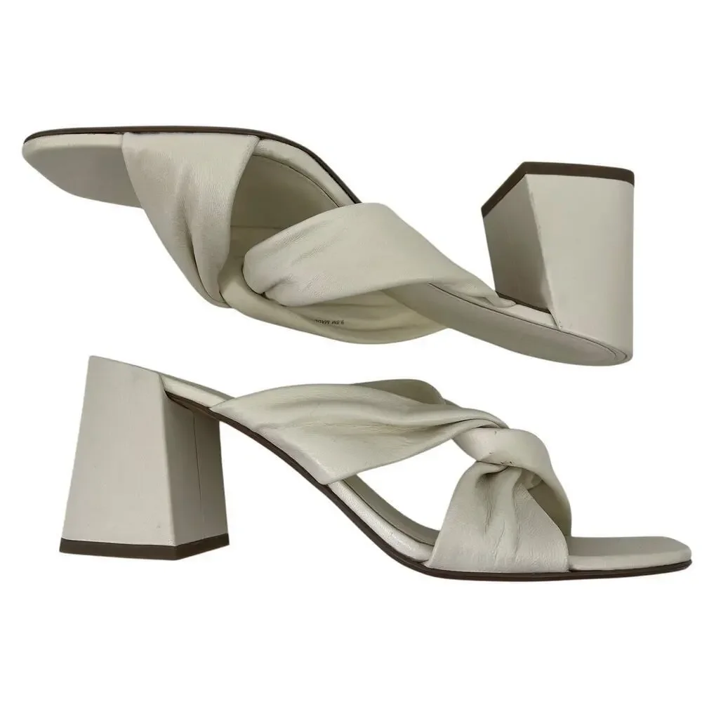 Everlane The Day Twist Heel in White Size 9.5 Summer